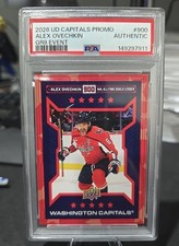 25-26 UPPER DECK CAPITALS PSA AUTHENTIC GR8 EVENT ALEX OVECHKIN 900 GOALS LEADER picture