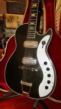 ~1963 Silvertone Model 1423 Jupiter Black Faux Sparkle picture