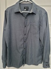 Marmot Men’s M Blue Gray Flannel Shirt Long Sleeve Hiking Outdoor Button Up picture