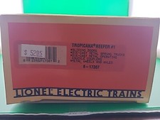 Lionel Model Train Freight Car O Scale Gauge Tropicana Reefer Orange 6-17307 picture