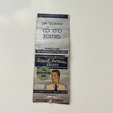 Gillioz Clo. Co. Monette MO Vintage Matchbook Cover TMB77-5 picture