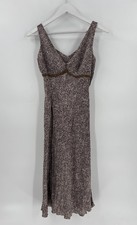 Vintage Motivi Dress Womens Small Multicolor Spotted Sleeveless Slip 1990s Satin picture