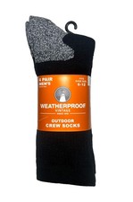  New Weatherproof Vintage Men's 4 Pair Ourdoor Wool Blend Crew socks Sizes 6-12 picture