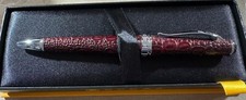 Cross Torero  Genuine Bordeaux  Croc Leather  Rollerball Pen picture