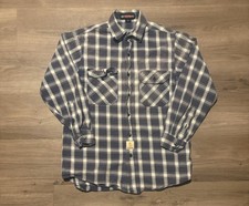 Bocomal FR Men’s Plaid Work Shirt Men Medium Cat 2 Long Sleeve Button Up picture