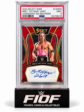 2024 Panini Select WWE Bret “Hit Man” Hart Legendary Sig Red Prizm PSA 9 #56/99 picture