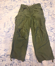 Vintage 1950s US Army M-1951 Korean War Cargo Pants Medium Reg Conmar Zipper picture