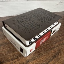 NKJV Large Print Reference Bible Thumb Indexed - Genuine Leather -$115 retail picture