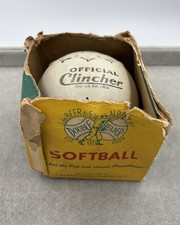 Vintage J. DeBeer & Son Official Clincher Softball 16 inch in Partial Box picture