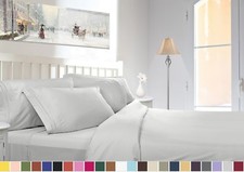 1800 COLLECTION DEEP POCKET 4 PIECE BED SHEET SET 26 COLORS ALL SIZES AVAILABLE picture