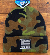 Polar Knit Camo Beanie Hat for Men Multicolor 