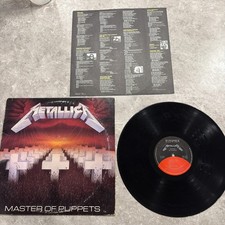 Metallica Master Of Puppets 1986 NO Code Club Pressing Error Record READ 60349 picture