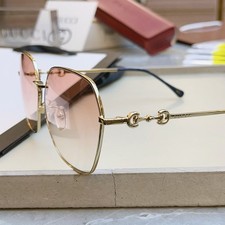 Gucci GG0882SA Women Oversized Metal Sunglasses Horsebit Detail 60-16-145 picture