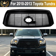 Gloss Black Front Bumper Grille For Toyota Tundra 2010 2011 2012-13 Upper Grill picture