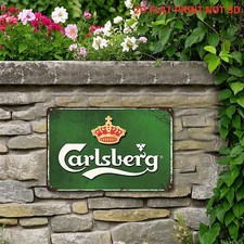 Vintage Carlsberg Beer Metal Sign Retro Bar/Man Cave Kitchen Wall Decoration picture