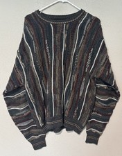 Vintage Croft & Barrow Sweater Mens Large 3D Texture Pullover 90s picture