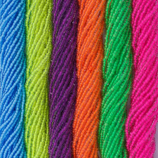 Czech 10/0 Preciosa Blacklight Rave Bundle Rocaille Glass Seed Beads picture