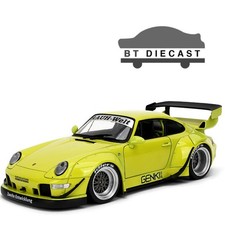 JADA PINK SLIPS PORSCHE RAUH WELT BEGRIFF RWB GENKI 1/18 LIME GREEN 36472 picture