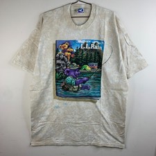 Liquid Blue Grateful Dead L.L. Rain Summer 1996 T-Shirt Mens 2XL White picture