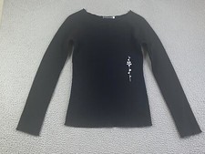CHRISTOPHE LEMAIRE Black Wool Sweater Size 3 Made In France EXCEPTIONAL RARE picture