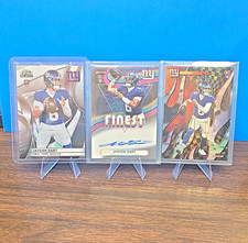 Topps Jaxson Dart Giants Rookie Auto Lot of (3) Finest, Chrome Black picture