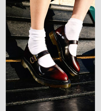 Dr. Martens Elphie Mary Jane in Cherry Red  MSRP$180 Chic & Stylish picture