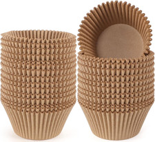 Jumbo Cupcake Liners Natural Muffin Baking Cups 300-Count, No Smell, Food Grade, picture