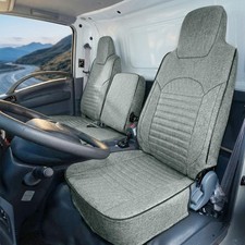 Custom Fit Seat Cover for 2006-2025 Isuzu NPR 40/60 Split Bench | Breathable Lin picture