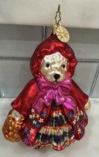 Rare Muffy Little Red Riding Hood-Christopher Radko Blown Glass Ornament picture