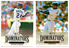 KEN GRIFFEY JR ⚾ SUPER LOT ⚾ 1994 DONRUSS * 90'S DOINATORS #6 & #9 * INSERTS picture