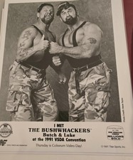 WWF Bushwhackers 8X10  Promo Photo 1991  Titan Sports picture