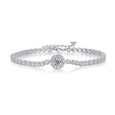 Fifty8 Moissanite Pave Bracelet 925 Silver Magpie Bridge picture