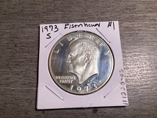 1973 S Eisenhower 40% Silver Proof $1 Dollar In BU Condition 111220 05rt picture