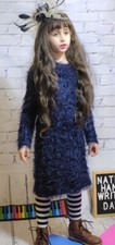 Caroline Bosmans-sz 6-Fuzzy- Sheath-Shift-Dress-unique-designer-sophisticated picture