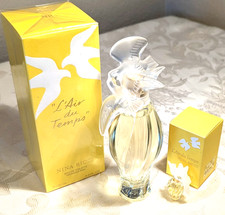 2 L'AIR du TEMPS NINA RICCI w BIRDS 3.3oz SEALED EDT+ Mini FRANCE. ORIGINAL NIB picture