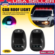 1-10x Solar Rechargeable RGB LED Warning Roof Light For 12V Offroad Vehicles RVs picture