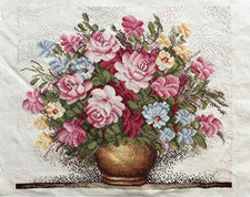 Handmade cross stitch finished cross stitch completed embroidery-Vase-11ct picture