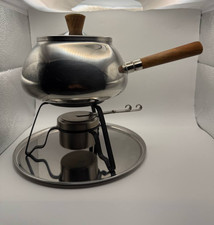 Vintage Gourmet International Fondue Set Japan Stainless Steel 4 Forks MCM picture