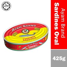Ayam Brand Sardines in Tomato Sauce 425g x 4 Oval Cans DHL  picture