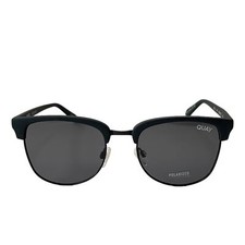 Quay Australia Evasive Sunglasses Matte Black Smoke Polarized picture