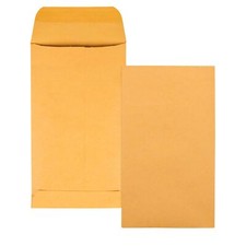 Quality Park #5 1/2 Kraft Coin Envelopes, 500/Box, 3 1/8x5 1/2 Brown 28lb Gummed picture