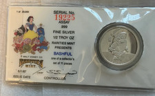 1987 Rarities Mint Disney 1/2 oz Silver 