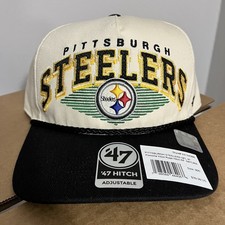 NWT Pittsburgh Steelers Snapback Hat 47 Brand Hitch Pomona Rope NFL Cotton picture