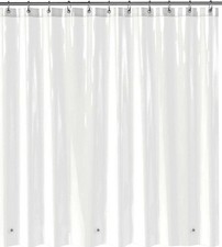8 Guage Clear Shower Curtain Liner 72 by 72Inches Heavy Duty for Bathroom Shower picture