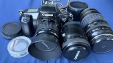 Canon EOS 100S Camera Lens Bundle Ultrasonic Cosina Vintage Photography Gear picture