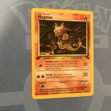 Pokémon TCG Magmar 39/62 Fossil 1st Edition Regular Uncommon 70 HP English 1999 picture