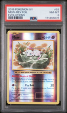 2016 Pokémon Evolutions Mew Reverse Holo #53 PSA 8 picture