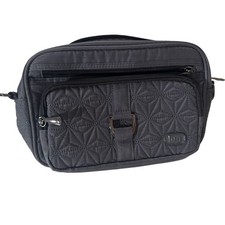 Lug Carousel Gray Quilted Crossbody Bag RFID Blocking Travel Handbag picture