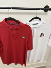 Cutter & Buck 2 Arkansas Razorbacks Medium Pique Polo Shirts Perfect Worn Once picture