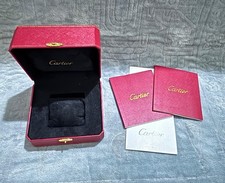 Genuine Cartier Watch Box with Booklets & Cushion – Red Presentation Case picture